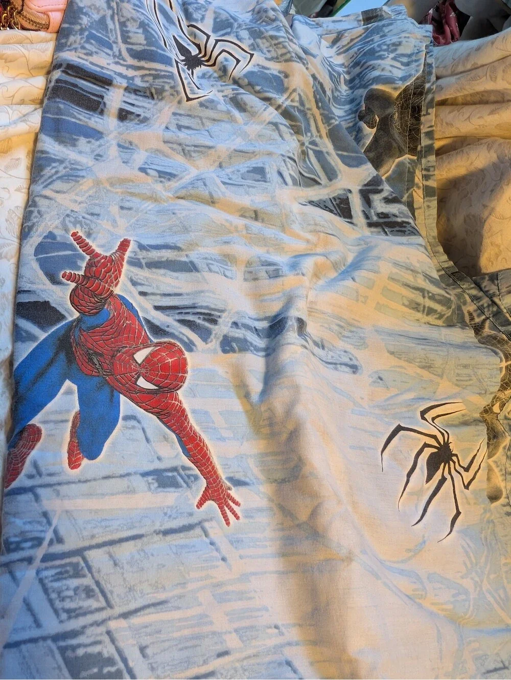 Spider-Man 3 Themed twin Bed Sheet and pillow case bundle
